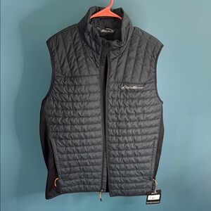 Eddie Bauer Men's Dark sage green Quilted Vest